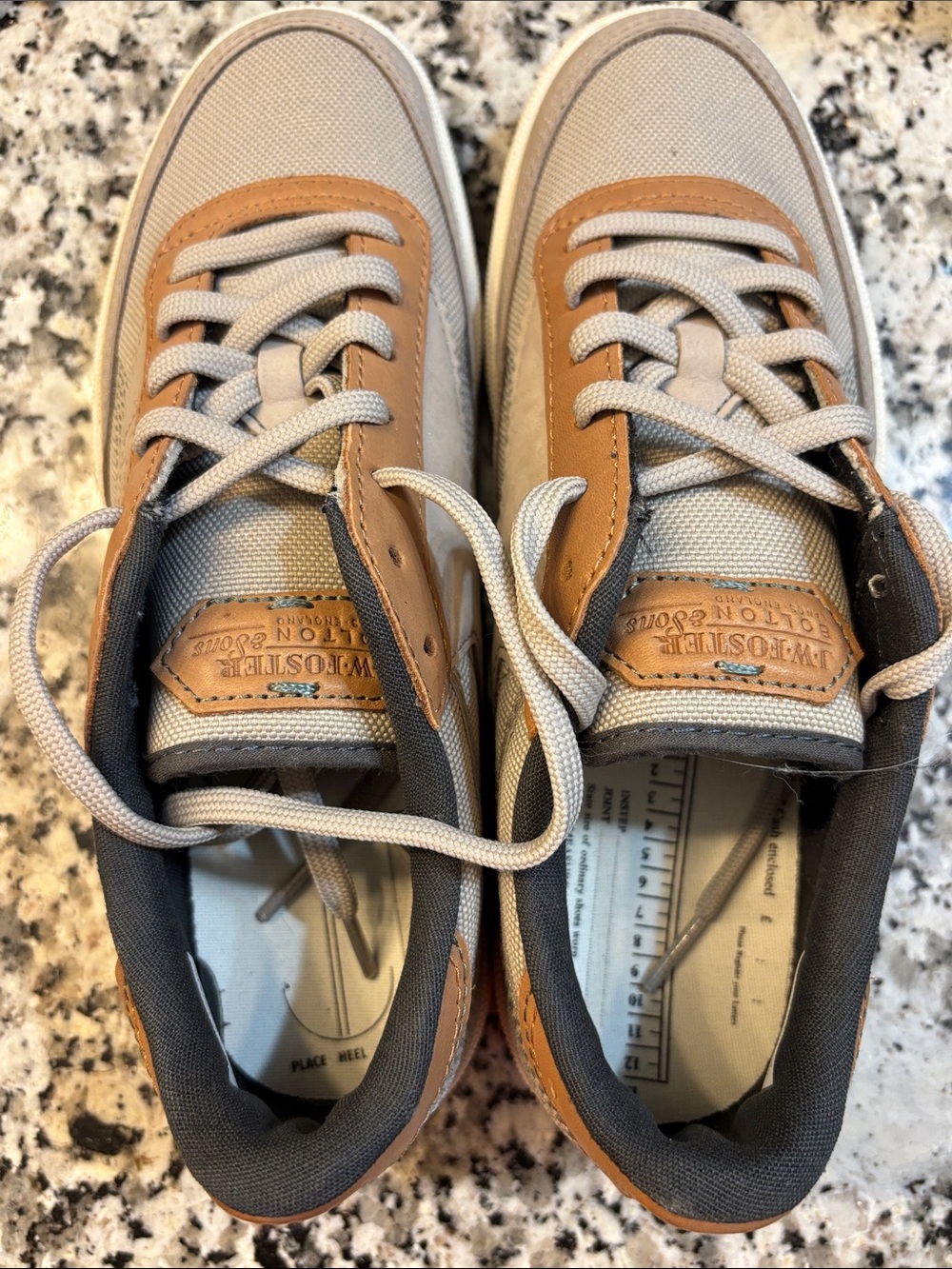 Reebok Beige & Tan Low-Top Sneakers - Picture 3 of 6